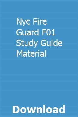 f01 fireguard study guide Epub