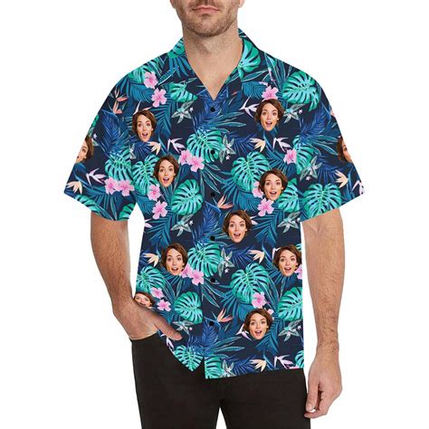 face hawaiian shirt