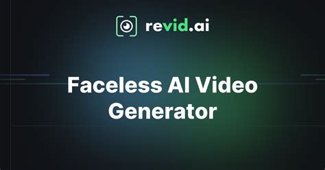 faceless video ai generator