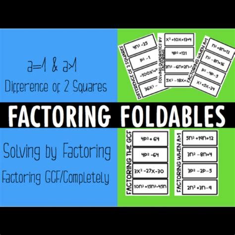 factoring polynomial foldable Ebook Epub