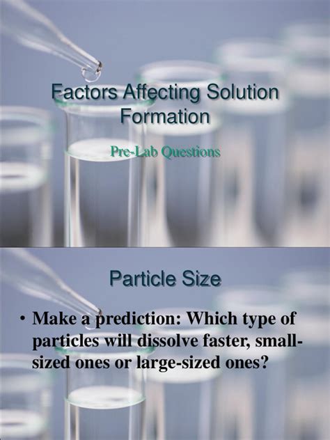 factors affecting solution formation answer key Kindle Editon