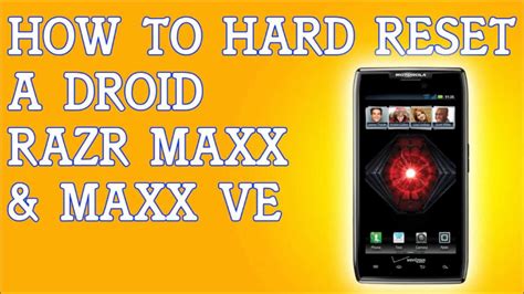 factory reset droid razr maxx hd with broken screen Kindle Editon