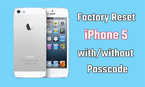 factory reset iphone 5 verizon Epub