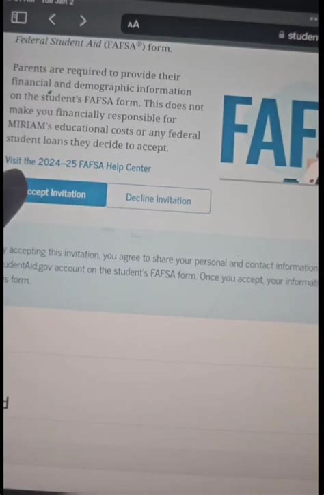 fafsa parent signature not working 2024-2025