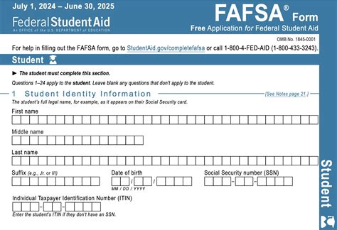 fafsa practice worksheet