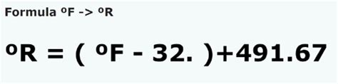 fahrenheit to rankine equation