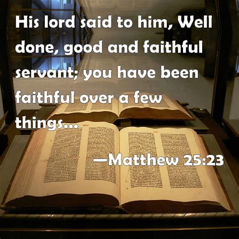 faithful over a few things Reader