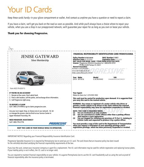 fake auto insurance card template safe auto Doc