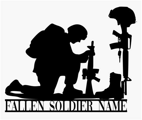 fallen soldier silhouette