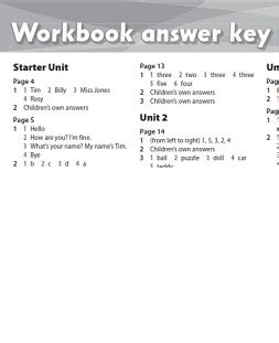 family and friends 1 workbook answer key PDF