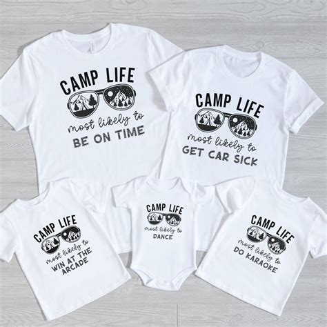 family camping shirts