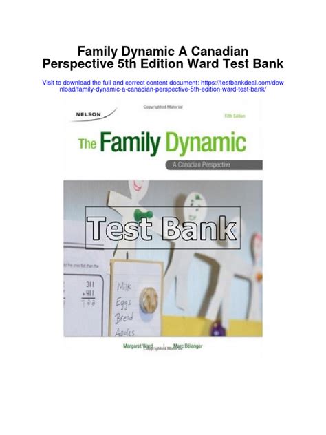 family dynamic a canadian perspective 5th edition PDF