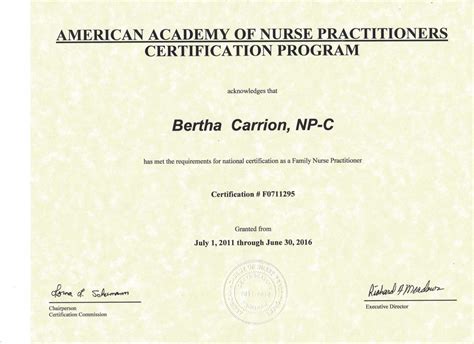 family nurse practitioner certification Reader
