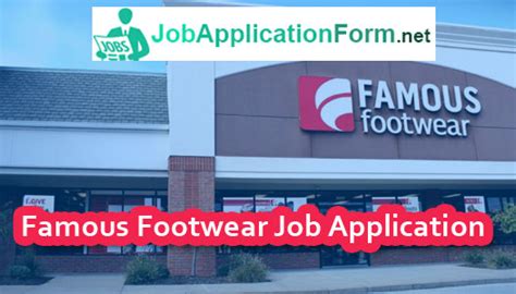 famous footwear job application