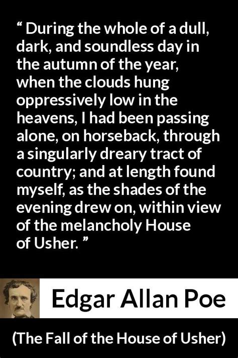 famous quotes from fall of the house of usher