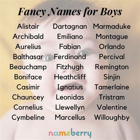 fancy boy names