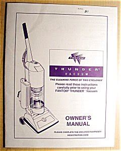 fantom thunder vacuum manual Reader