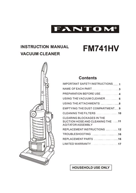 fantom vacuum cleaner instructions Reader