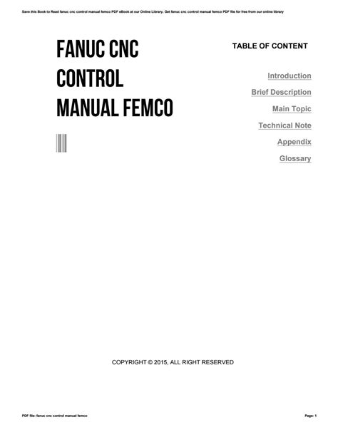 fanuc cnc control manual femco Ebook PDF