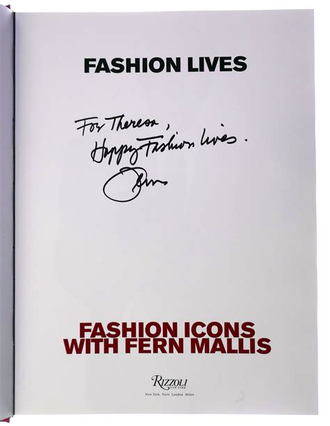 fashion lives fashion icons with fern mallis Epub