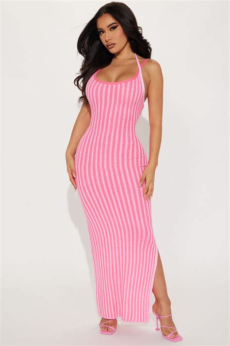 fashion nova pink dress