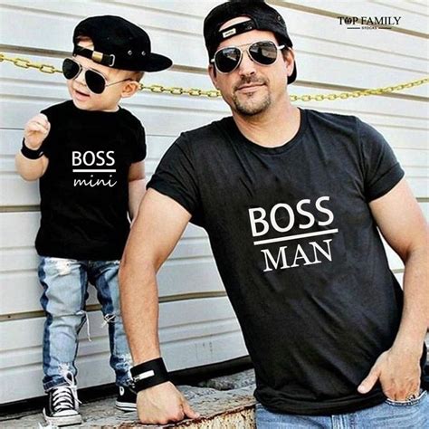 father and son matching outfits