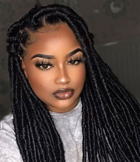 faux locs styles