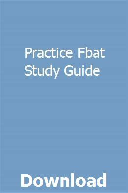 fbat study guide assessment Kindle Editon