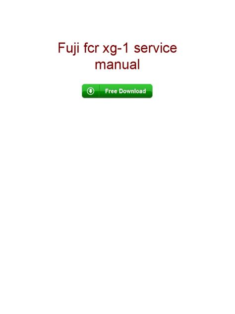 fcr xg 1 manual pdf Kindle Editon