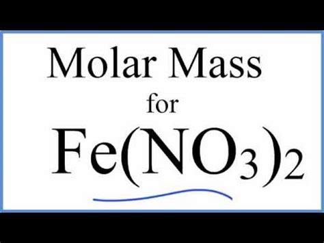 fe no3 2 molar mass
