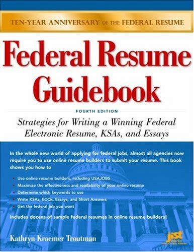 federal resume guidebook strategies for writing a winning federal electronic resume ksas and essays 4th edition PDF