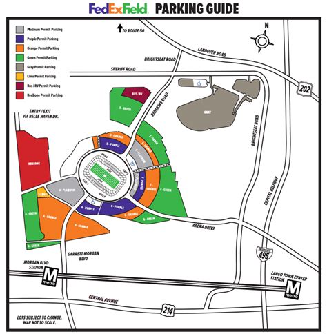 fedex field parking map