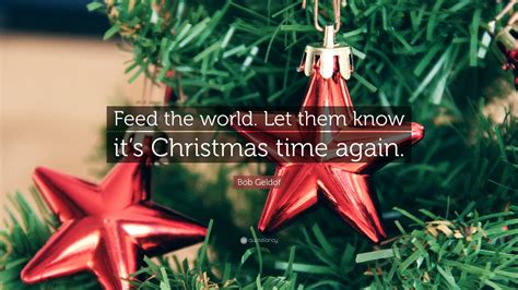 feed the world let them know it's christmas