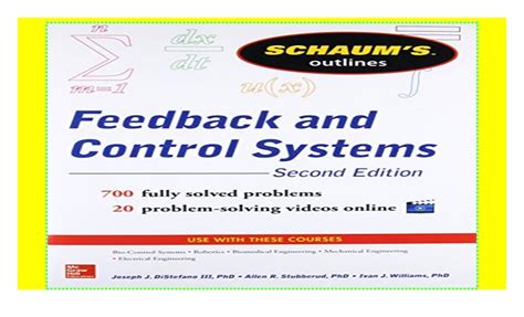 feedback control systems schaum series solution manual PDF