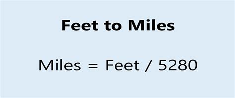 feet in a mile calculator