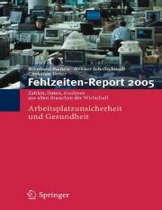 fehlzeiten report 2006 fehlzeiten report 2006 Kindle Editon