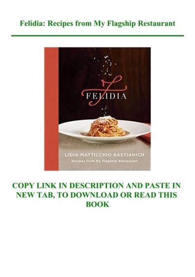 felidia recipes from my flagship Epub