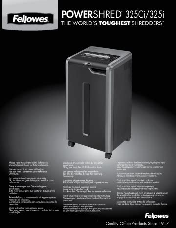 fellowes c 325ci user guide Epub