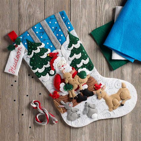 felt christmas stocking kits