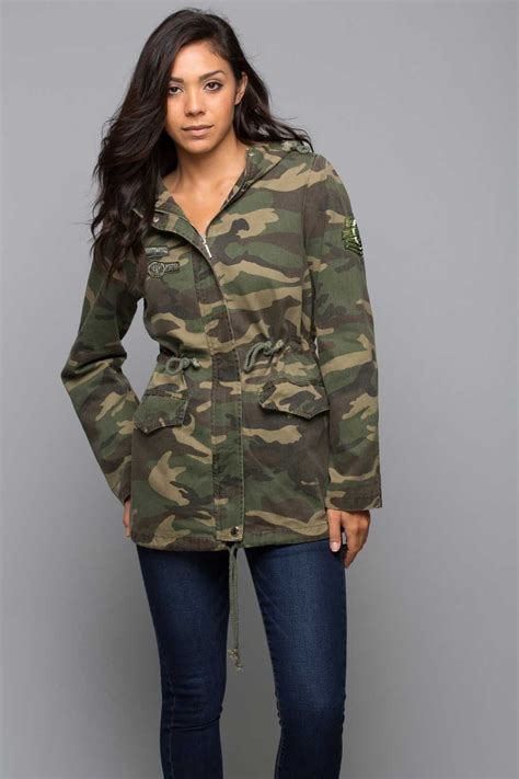 female camouflage jacket