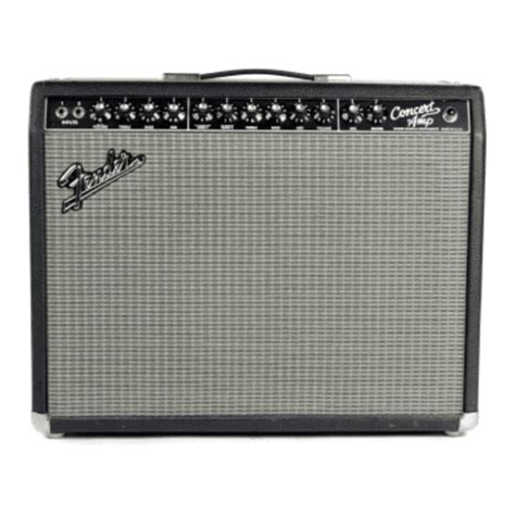 fender concert amp manual PDF