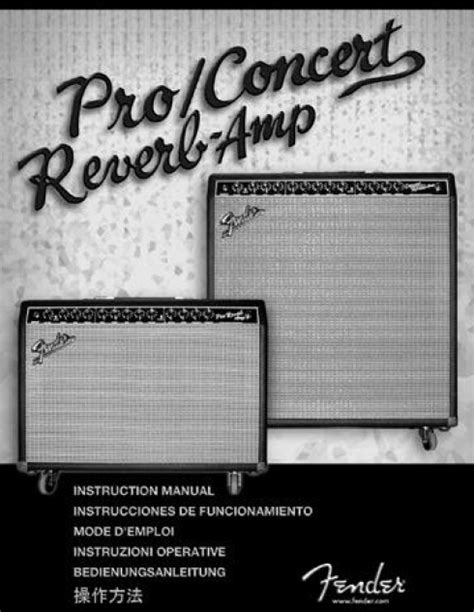 fender concert reverb users manual Epub