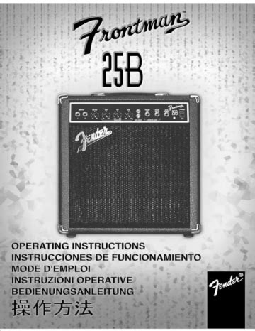 fender frontman 25b manual Reader