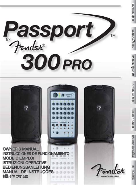 fender passport 300 pro user manual PDF