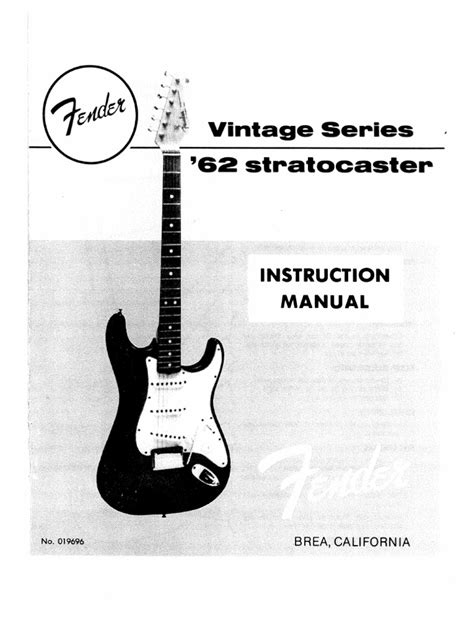 fender stratocaster manual pdf Kindle Editon