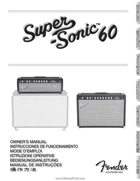 fender supersonic 60 manual Kindle Editon