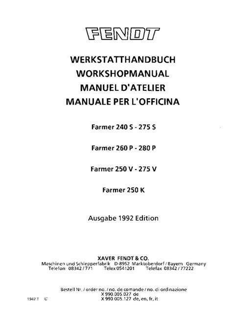 fendt 280p service manual Ebook Doc