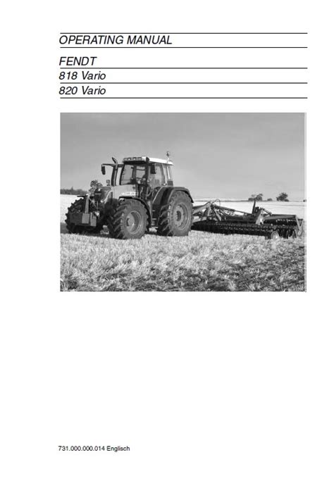 fendt 820 service manual pdf Epub