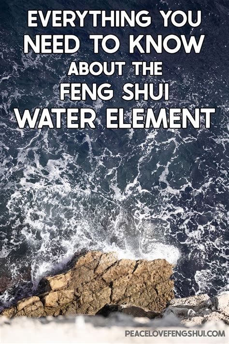 feng shui what physical material is water element