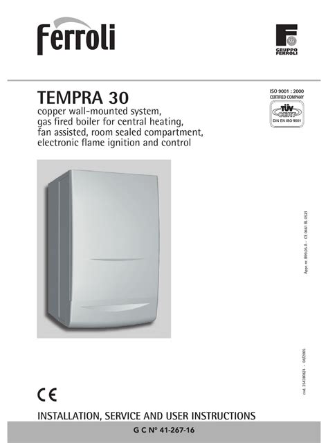 ferroli tempra 30 user guide Doc